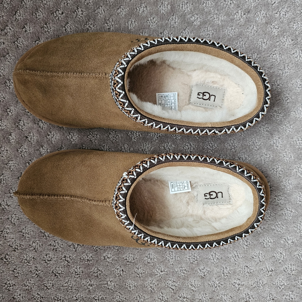 UGG Tan Loafers Slip-Ons with Plush Lining